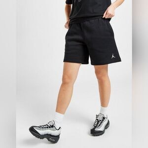 Nike Air Jordan Brooklyn Fleece Women's Shorts Black White Jumpman S DX0380-010